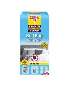 Zero In All-In-One Bed Bug Killer Kit. Prevent Reinfestations. Kills Bed Bugs, Eggs & Larvae.