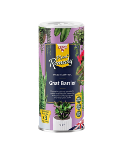 Zero In Plant Remedy Gnat Barrier - 1L, Natural Indoor Houseplant Insect Control for Fungus Gnats and Other Pests