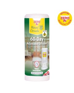 Zero In 60-Day Diffuser. Natural Citronella. Mosquito Repeller. Indoor and Outdoor Use.