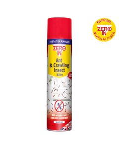 ZER962 Zero In Ant & Crawling Insect Killer Spray - 300ml Aerosol - Fast-Acting ,ZER962 Zero In Ant & Crawling Insect Killer Spray - 300ml Aerosol - Fast-Acting 