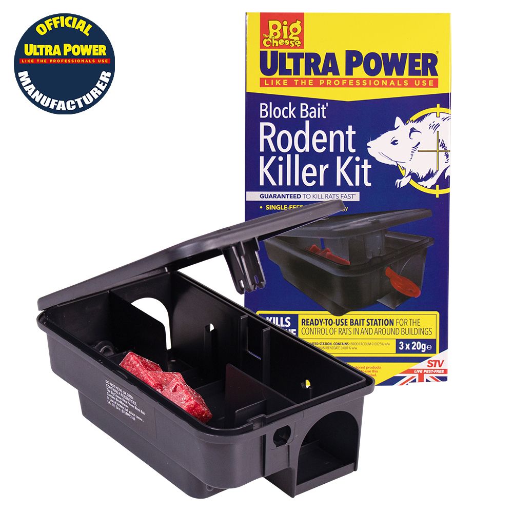 STV566 The Big Cheese Ultra Power Block Bait² Rodent Killer Kit,STV566 The Big Cheese Ultra Power Block Bait² Rodent Killer Kit