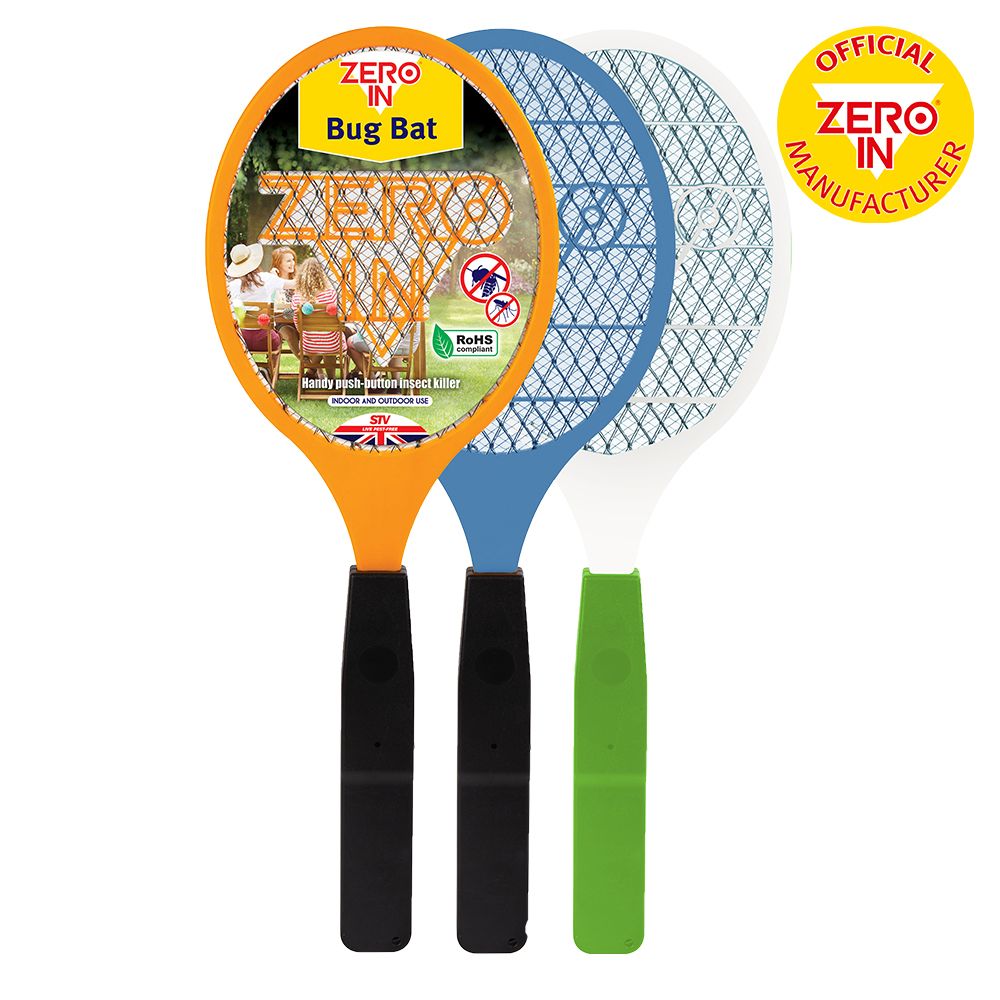 STV882 Zero In Bug Bat - Fast Effective Electric Fly Swat Zapper