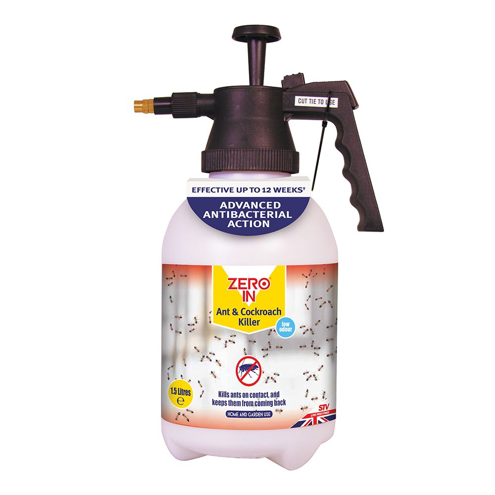 STV931 Zero In Anti Bacterial Ant Killer - 1.5L Pressure Sprayer for Home & Garden,STV931 Zero In Anti Bacterial Ant Killer - 1.5L Pressure Sprayer for Home & Garden