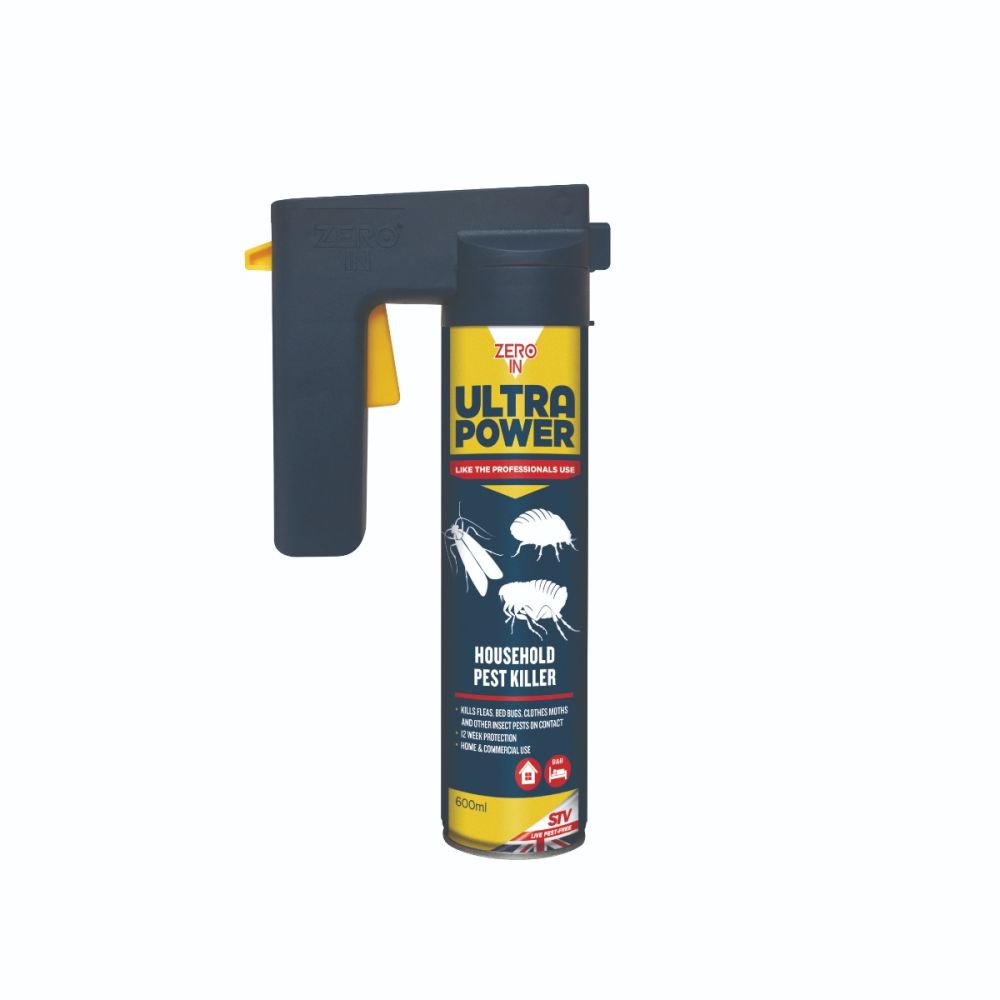 Bed Bug, Flea & Ant Killer Spray 600ml | 2-Week Protection | Zero In Ultra Power