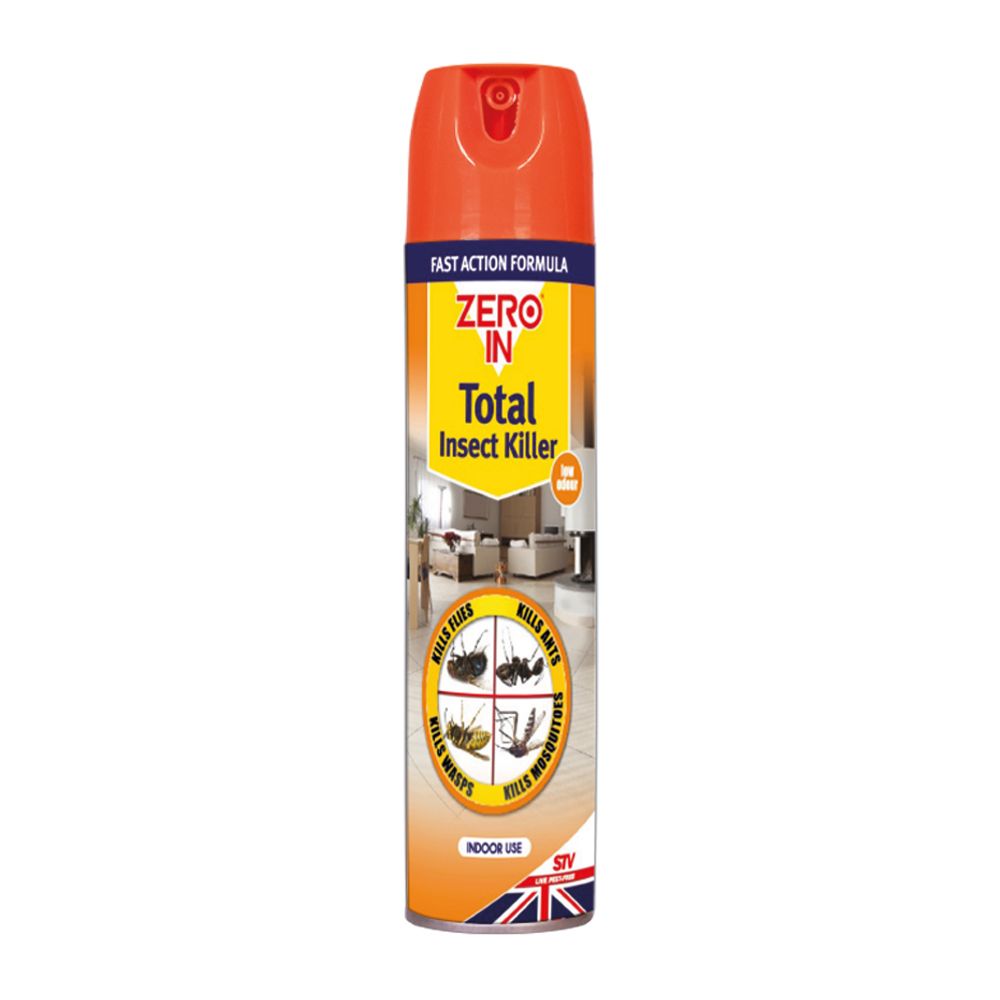 ZER905 Zero In Total Insect Killer - 300ml Aerosol - Fast-Acting Control Treatment