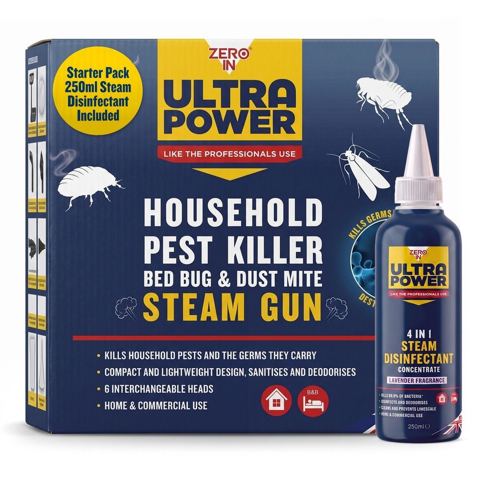 Zero In Ultra Power Household Pest Killer Steam Gun, Santise and Deodorise