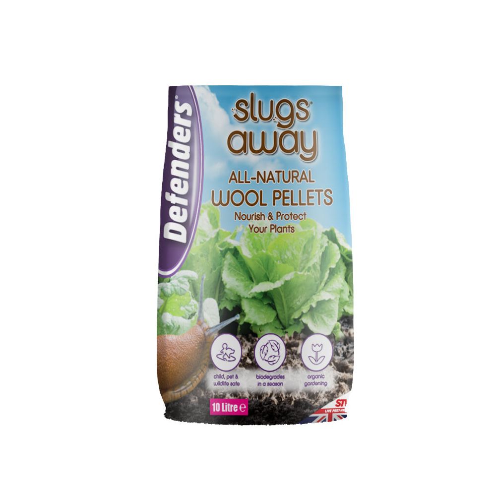 Defenders Slugs Away® Wool Pellets - 10L, Effective Natural Slug Deterrent 