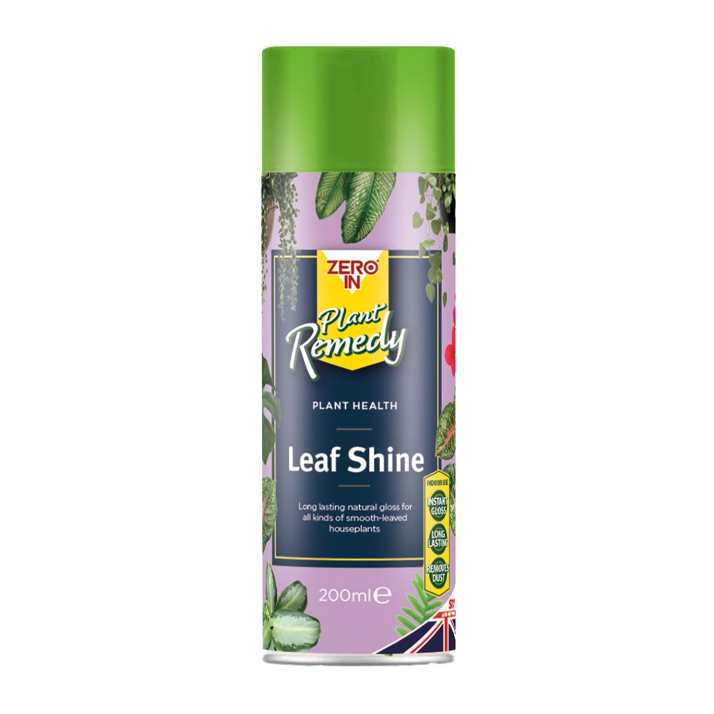 Zero In Plant Remedy Leaf Shine Aerosol - 200ml,  Healthy, Glossy Houseplants