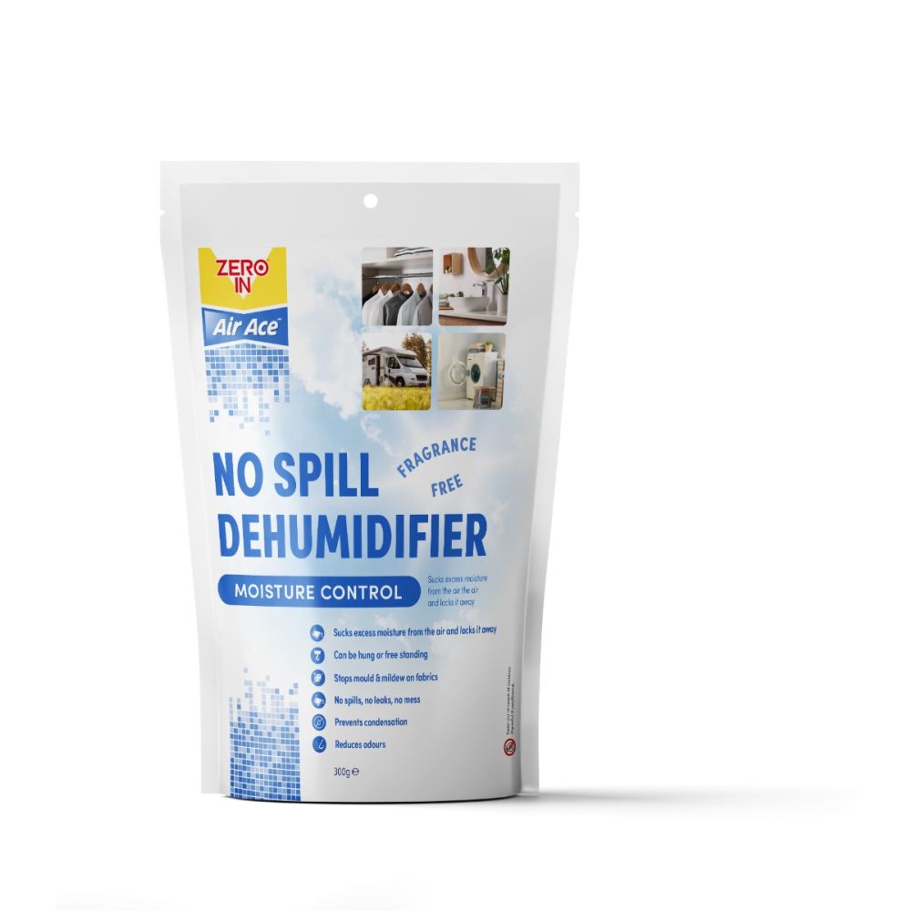 Zero In Air Ace No Spill Dehumidifier Fragrance Free - 300g, Effective Moisture Control