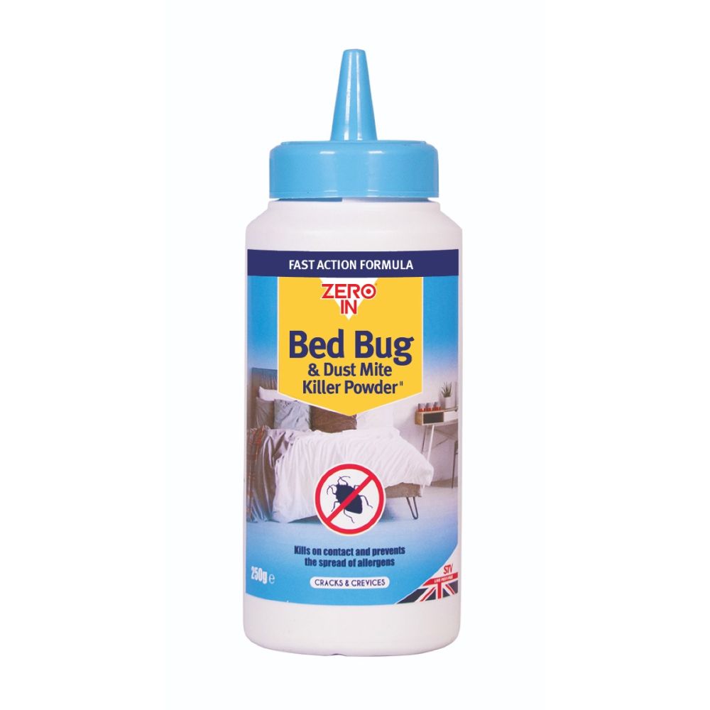ZER982 Zero In Bed Bug & Dust Mite Killer Powder 250g - Effective Home Protection,ZER982 Zero In Bed Bug & Dust Mite Killer Powder 250g - Effective Home Protection