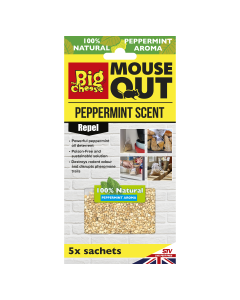 STV401 The Big Cheese Anti Mouse Scent Sachets - 5 Pack - Deters Rats and Mice 