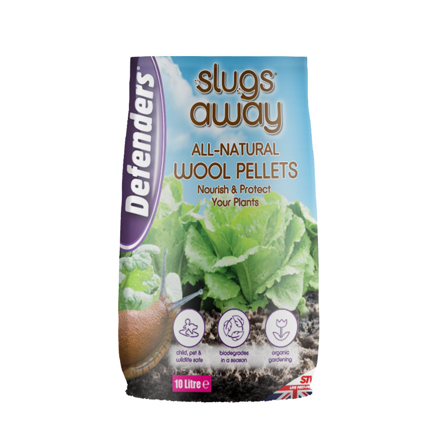 Defenders Slugs Away® Wool Pellets - 10L, Effective Natural Slug Deterrent 