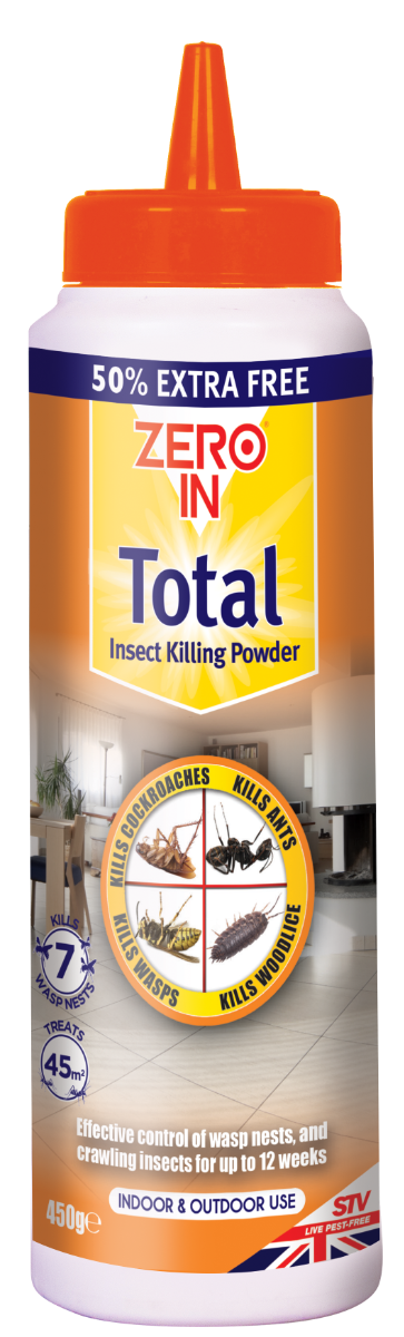 Zero In Total Insect Killing Powder - 450g, Fast-acting, multi-use, long-lasting, effective
